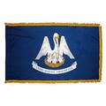 Ss Collectibles 3 ft. x 5 ft. Indoor and Parade Colonial Nyl-Glo Louisiana Flag with Fringe SS3325148